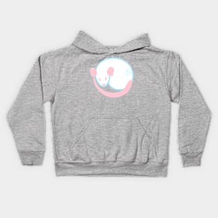 Subtle Trans Pride Rat Kids Hoodie